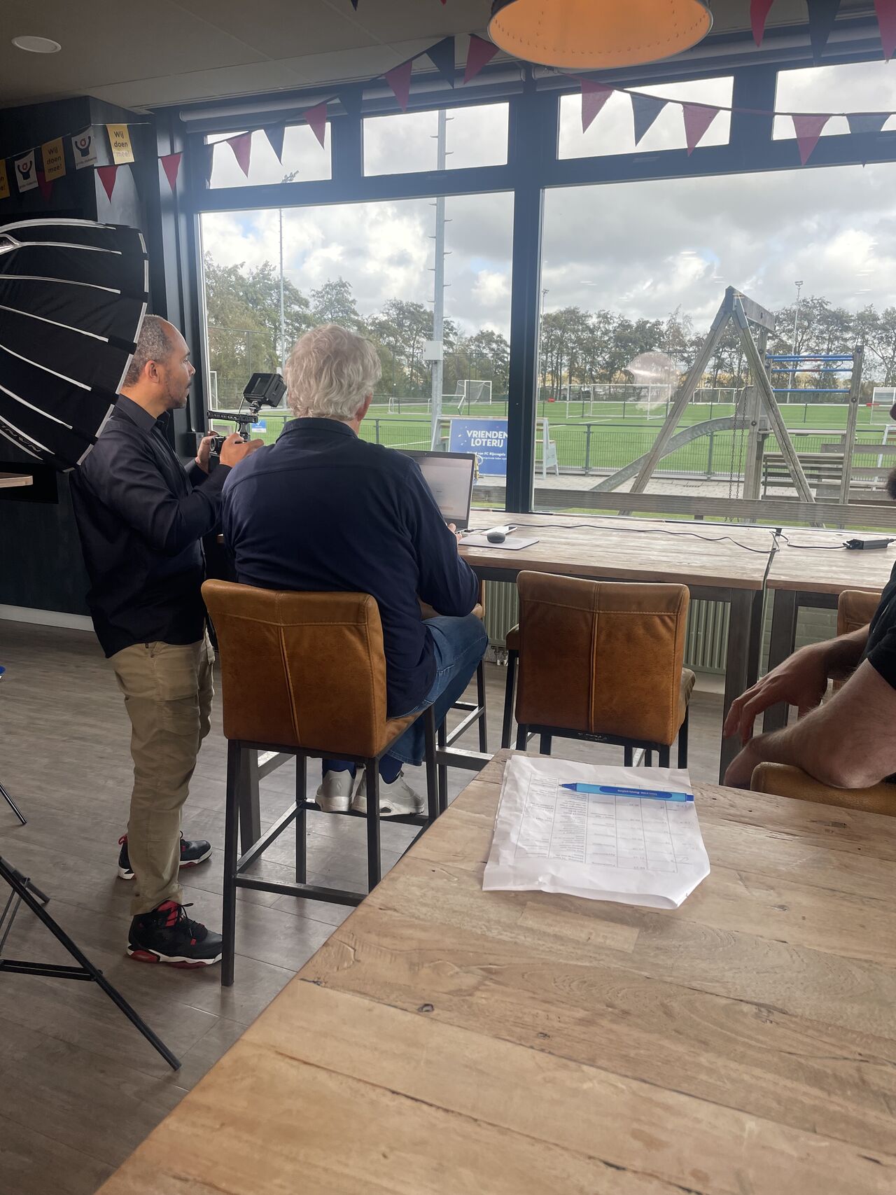 Opnames bij FC Rijnvogels