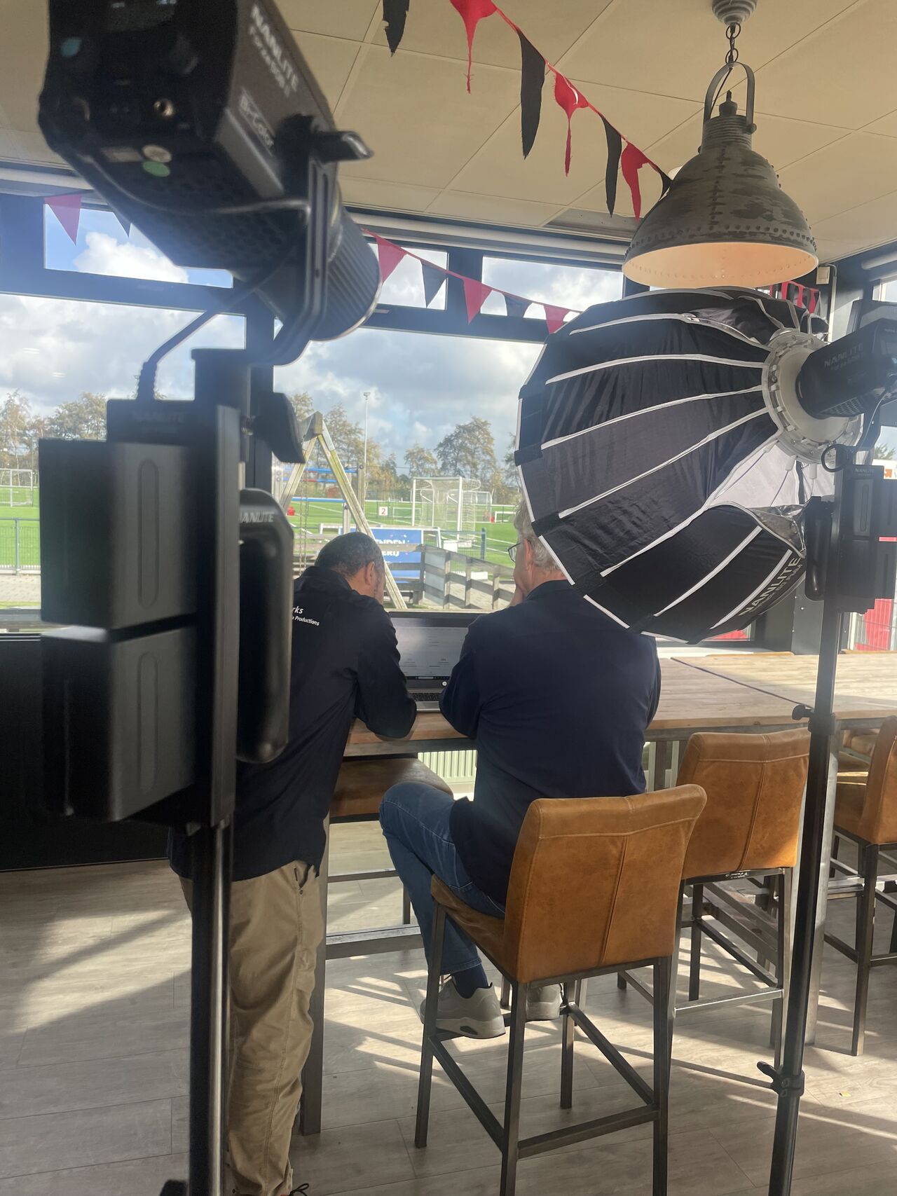 Film crew aan het werk