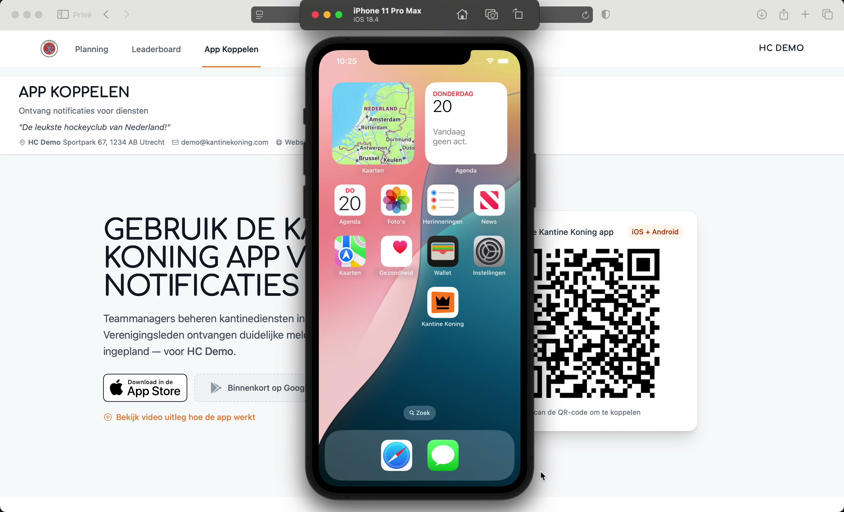 Mobiele App - Manager